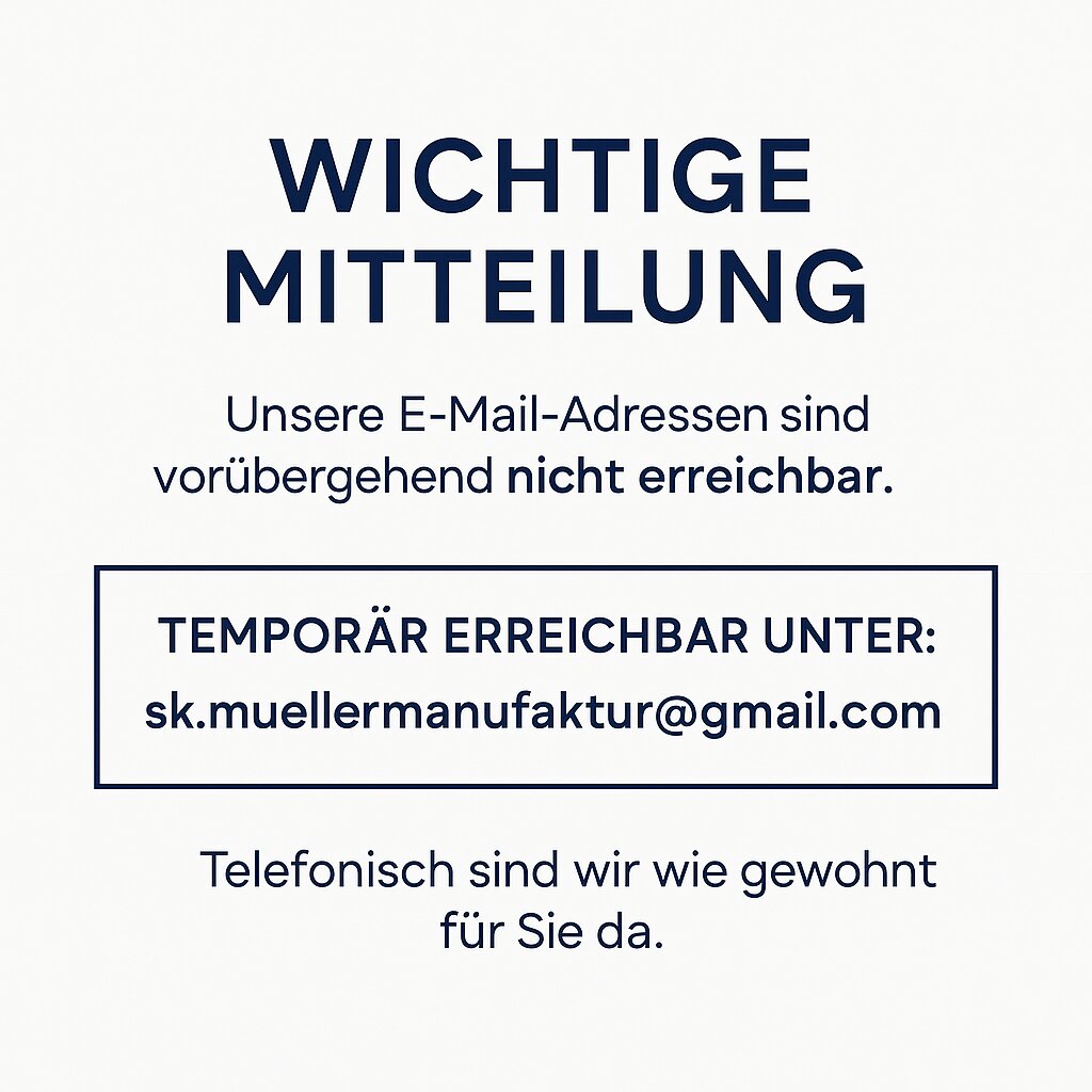 Wichtige Mitteilung